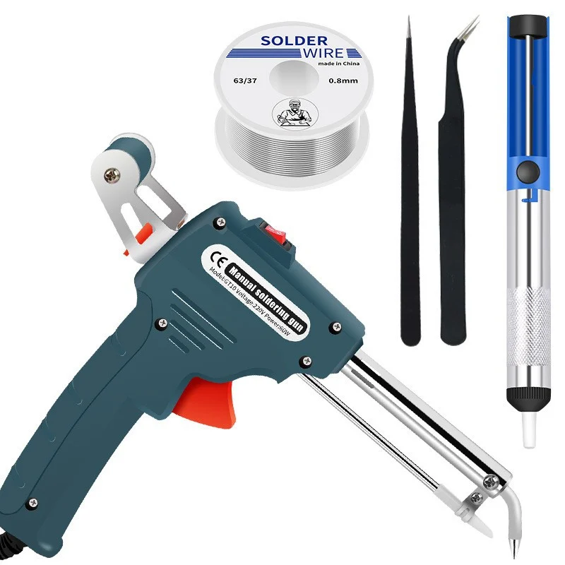 Handheld Electric Soldering Iron External Heating Gun Tin Feeding — image 2