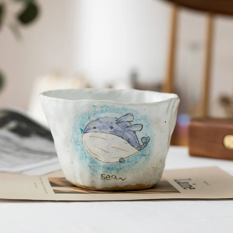 Handmade Cute Little Whale Mug Coffee Cup Instant Noodle Bowl Large Rice Plate… — image 6