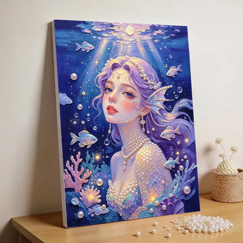 Handmade DIY Pearl Paintingnew Simple Style With Pearls — image 8