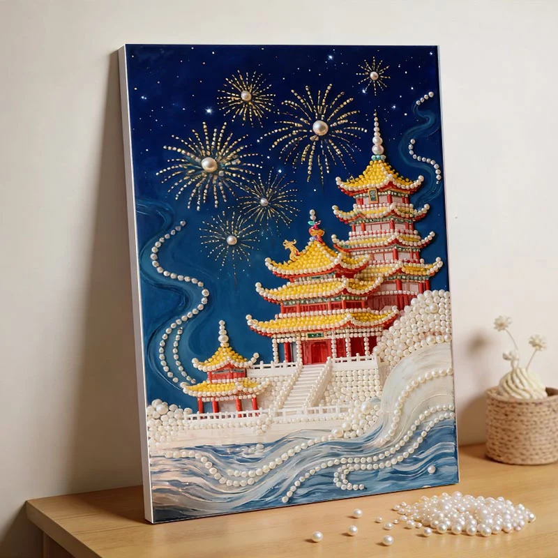 Handmade DIY Pearl Paintingnew Simple Style With Pearls — image 7