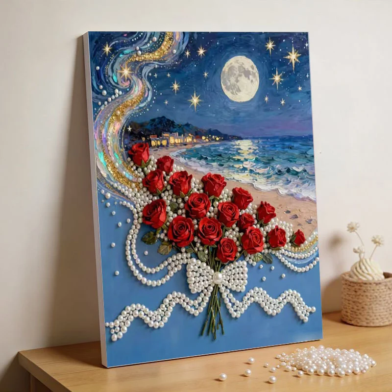 Handmade DIY Pearl Paintingnew Simple Style With Pearls — image 6
