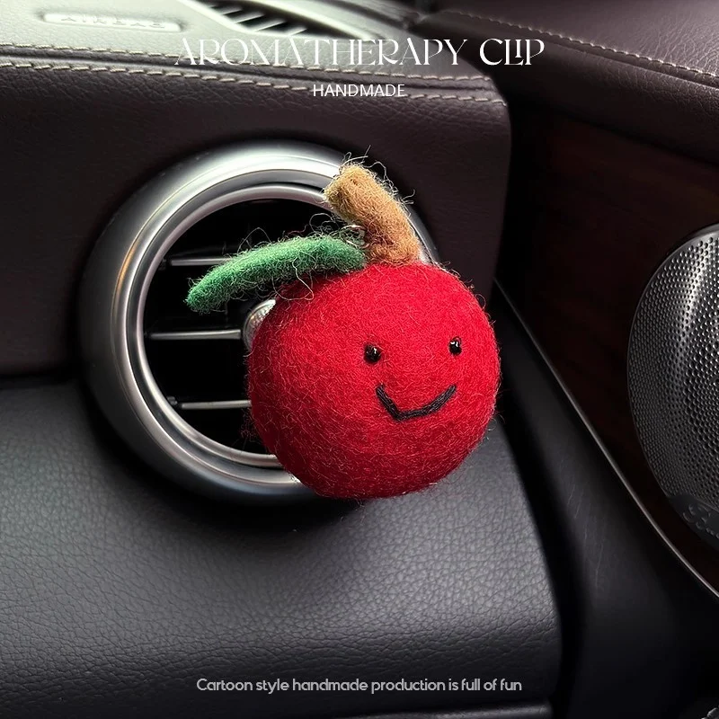 Handmade Wool Felt Car Air-conditioner Vent Scent Clip Ornament — image 8