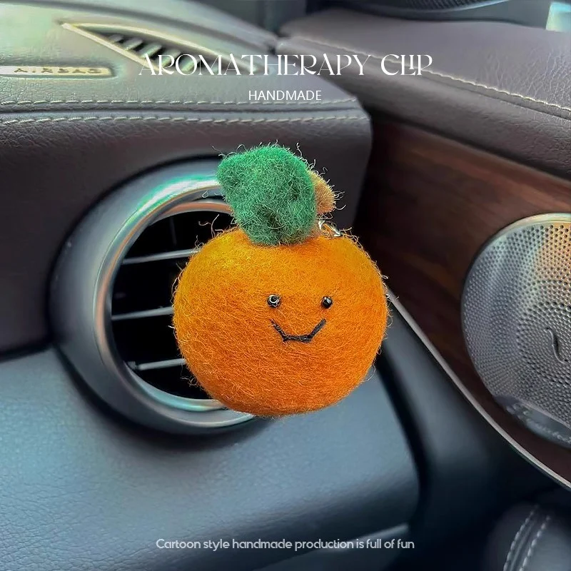Handmade Wool Felt Car Air-conditioner Vent Scent Clip Ornament — image 11