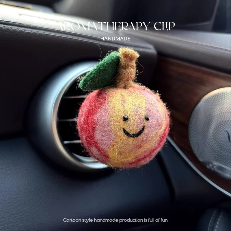 Handmade Wool Felt Car Air-conditioner Vent Scent Clip Ornament — image 6