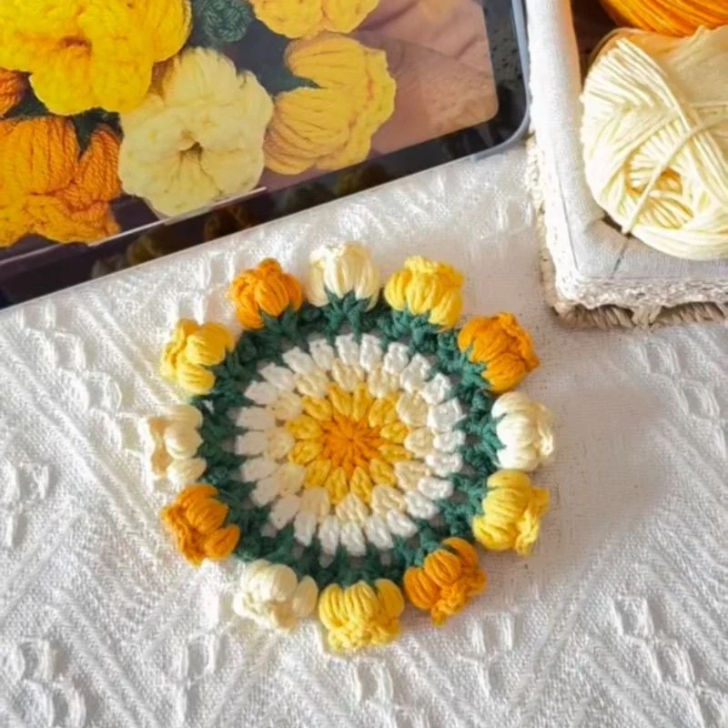 Handmade Yarn DIY Kit Roses And Lily Of The Valley — image 8