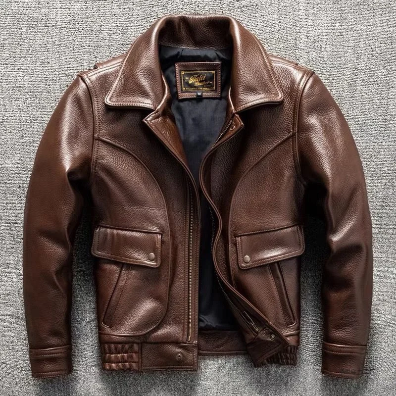 Handsome Soft Leather Jacket Coat — image 3