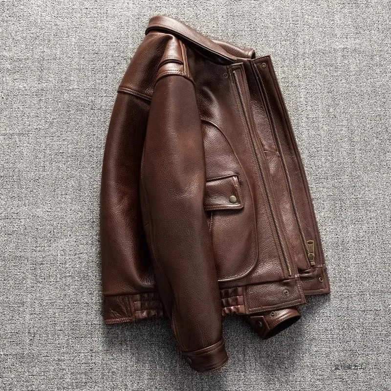 Handsome Soft Leather Jacket Coat — image 5