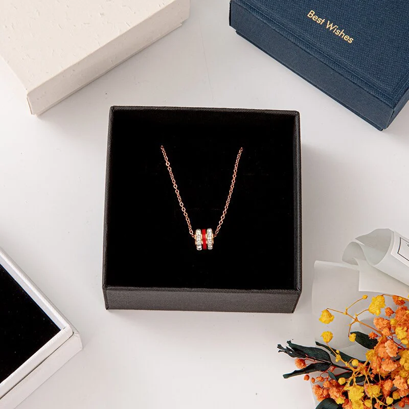 Hardboard High-end Textured Jewelry Box — image 2