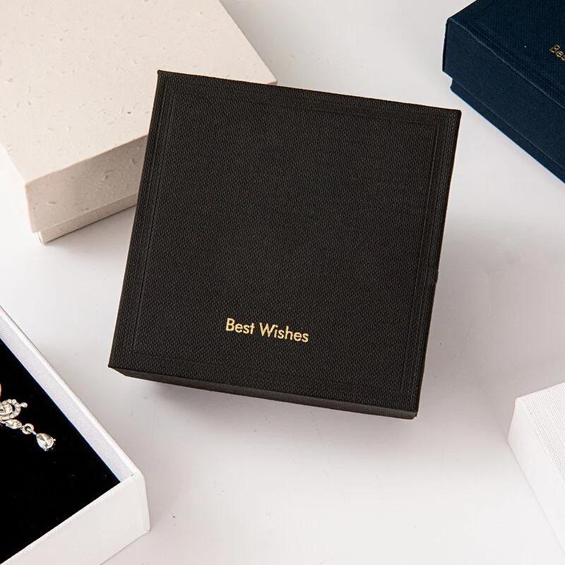 Hardboard High-end Textured Jewelry Box — image 5