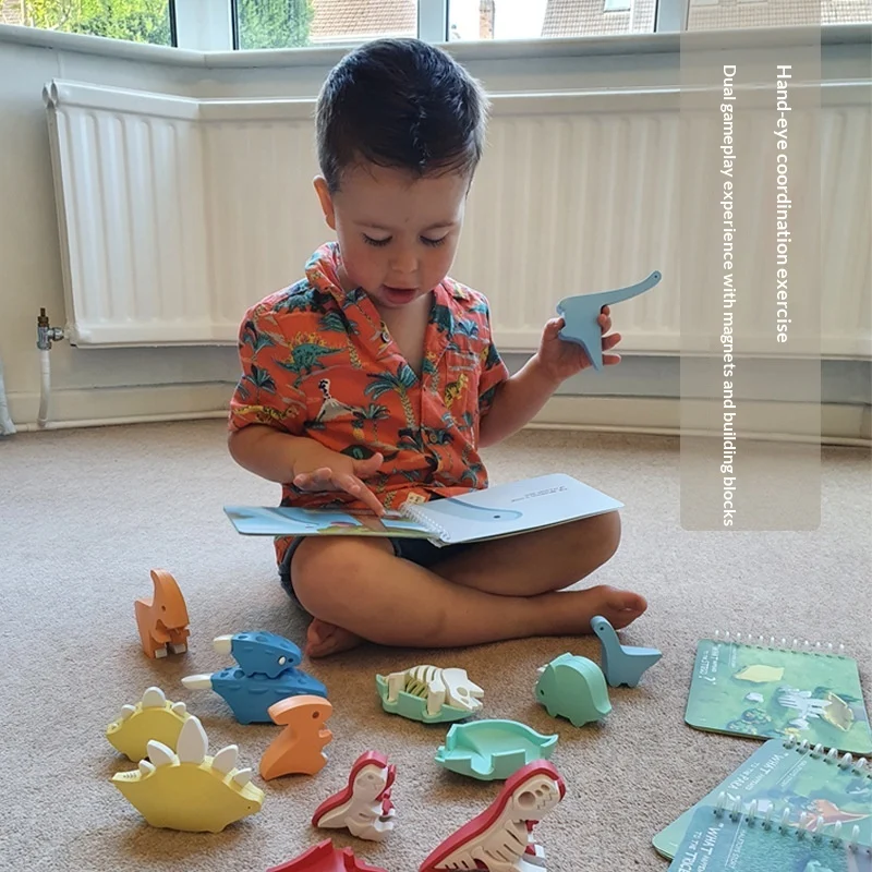 Harfo Dinosaur Puzzle Toy Assembly Boys Building Blocks Educational Intelligence Model — image 3