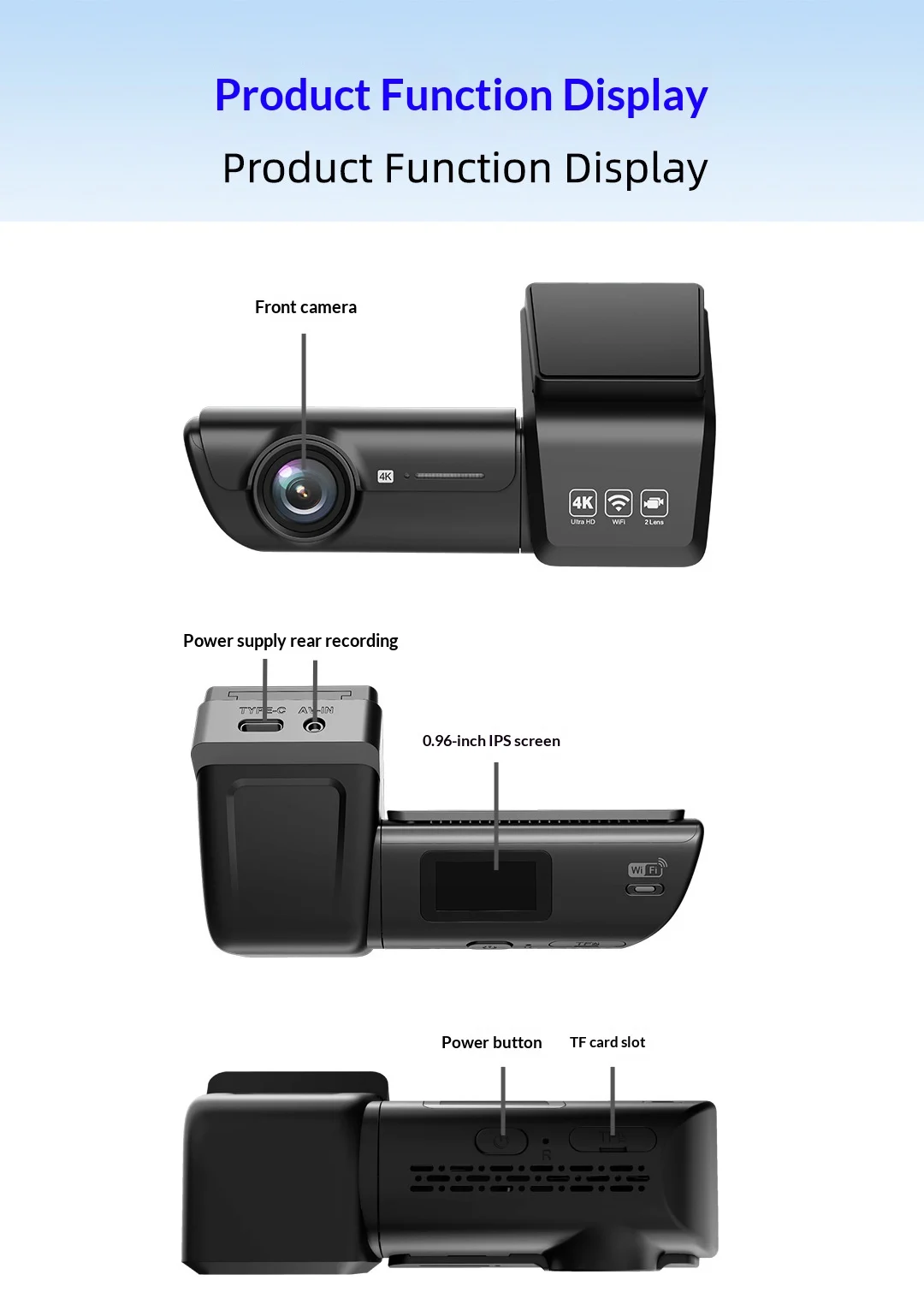 HD Wifi Dash Cam For Cars, High Definition Vehicle DVR Recorder — image 5