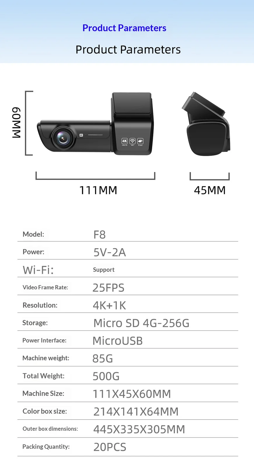 HD Wifi Dash Cam For Cars, High Definition Vehicle DVR Recorder — image 2