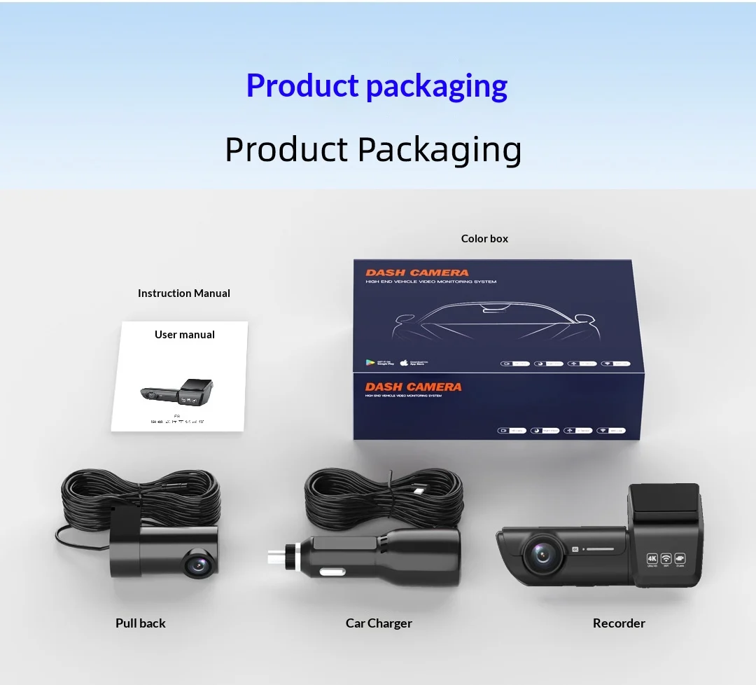 HD Wifi Dash Cam For Cars, High Definition Vehicle DVR Recorder — image 3