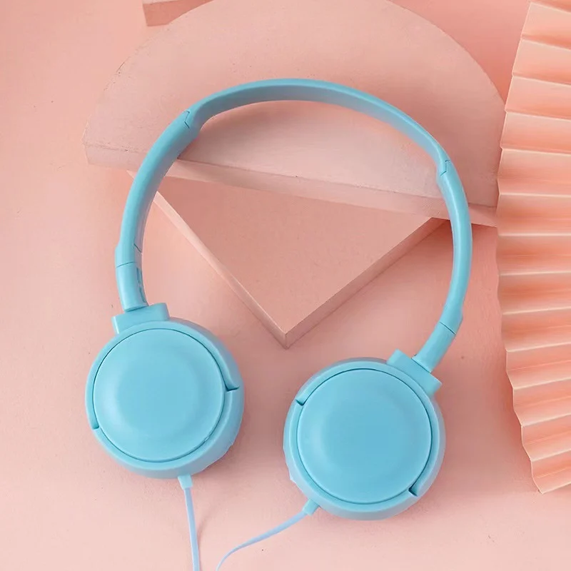 Head-mounted Wired Headset In Macaron Colors With A Microphone — image 6