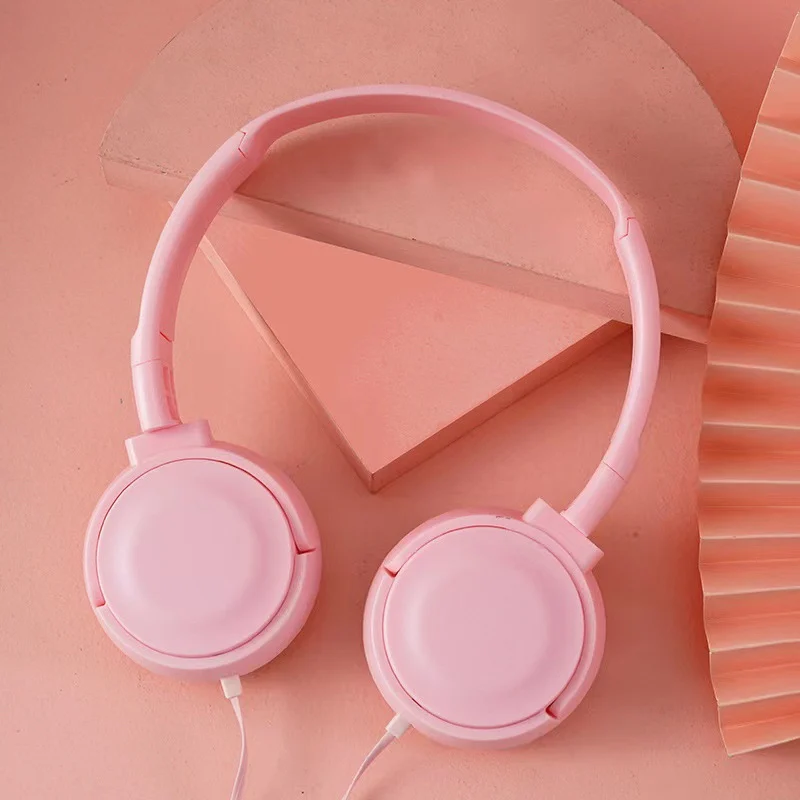 Head-mounted Wired Headset In Macaron Colors With A Microphone — image 3