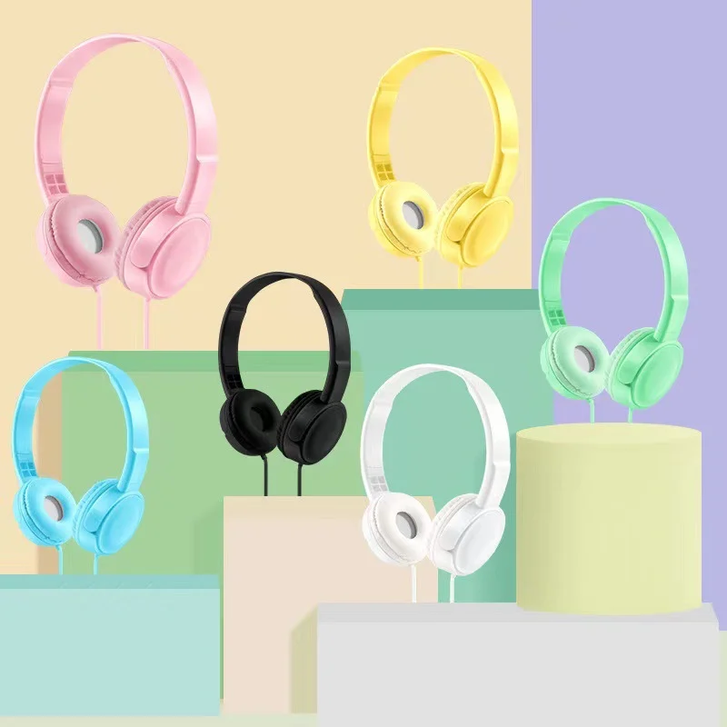 Head-mounted Wired Headset In Macaron Colors With A Microphone — image 5