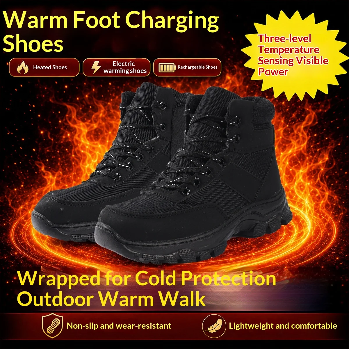 Heated Rechargeable Warming Shoes For Men — image 2
