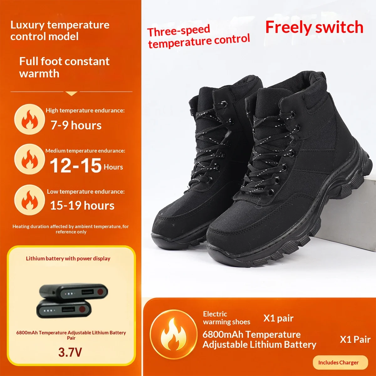 Heated Rechargeable Warming Shoes For Men — image 6