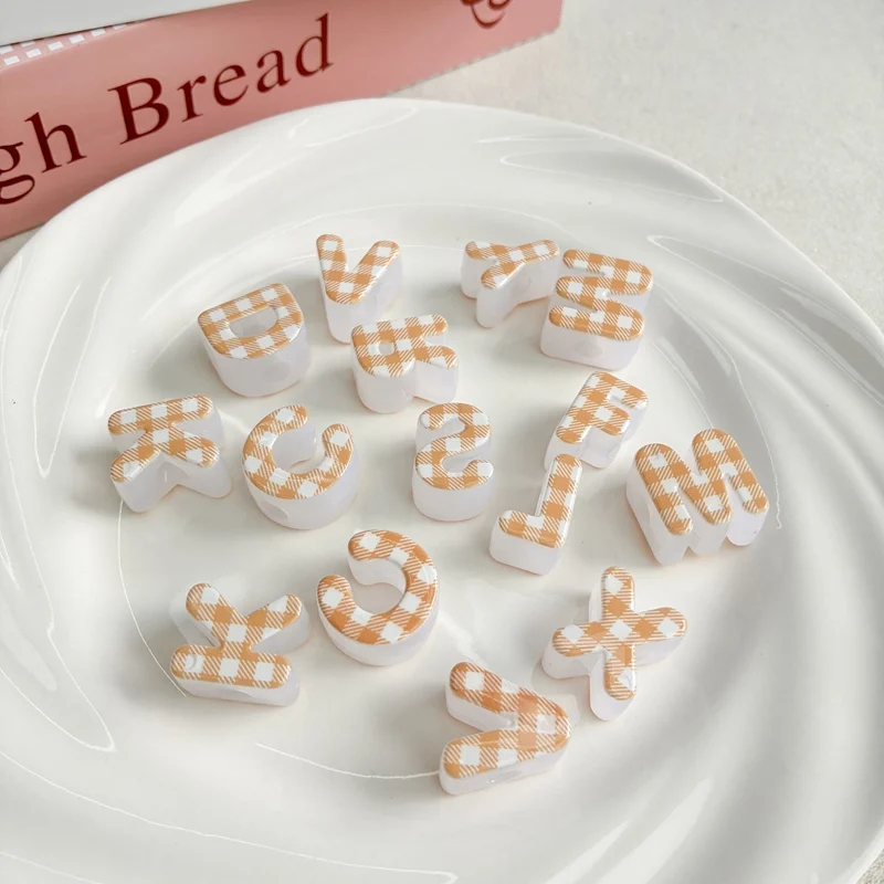 Heckered Letter Acrylic Beads, Big Hole Alphabet Spacers For DIY Kids Learning Toys,… — image 10