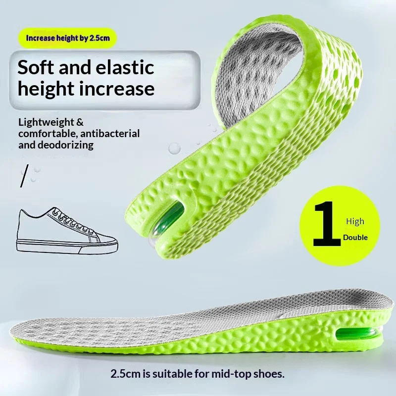 Height-increasing Insoles Soft Bouncy Shock-absorbing And Comfortable — image 5
