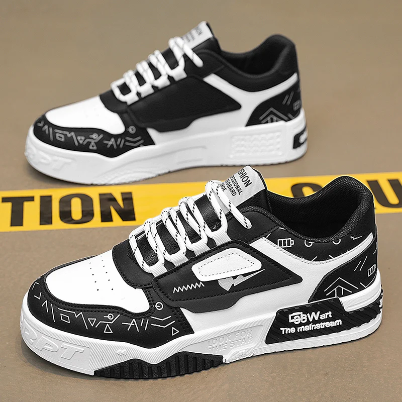 Height Increasing Waterproof Anti-slip Black White Panda Sports Casual Shoes, Fashion… — image 2