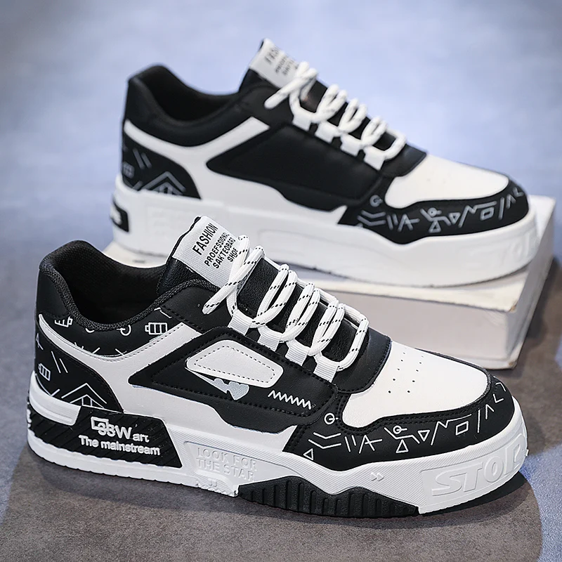 Height Increasing Waterproof Anti-slip Black White Panda Sports Casual Shoes, Fashion… — image 6