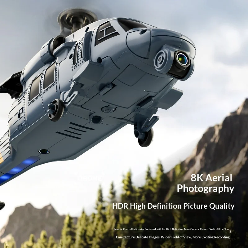Helicopter With Built-in Screen Aerial Photography Single-rotor Tailless Fighter Toy — image 6