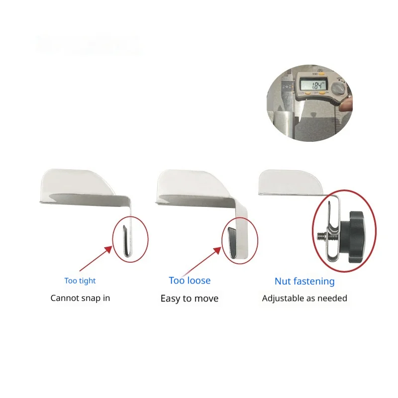 Hemming Machine Fabric Cutting Prevention Edge Guiding Gauge Accessory — image 3