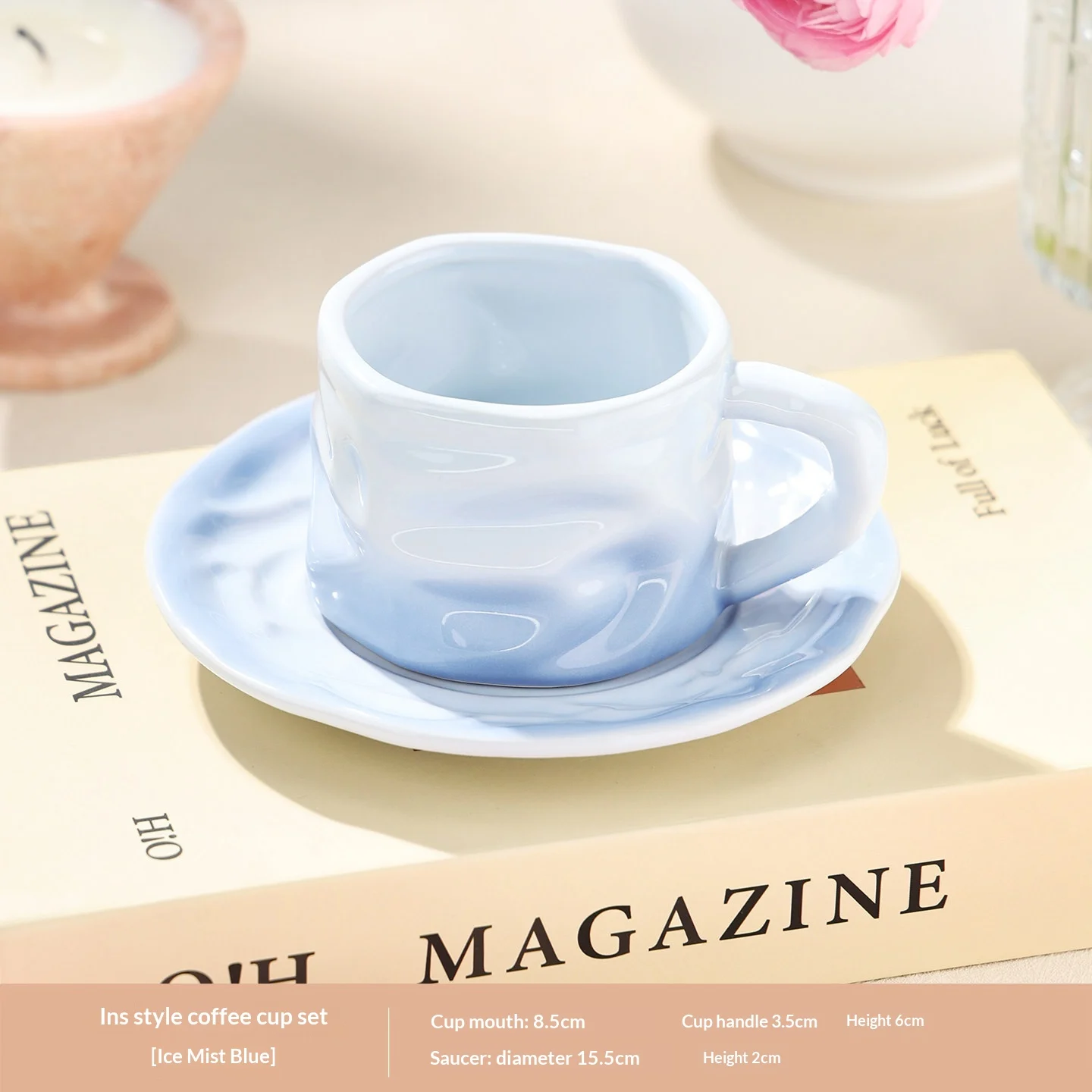 High Appearance Ceramic Tea Cup And Saucer Set — image 2
