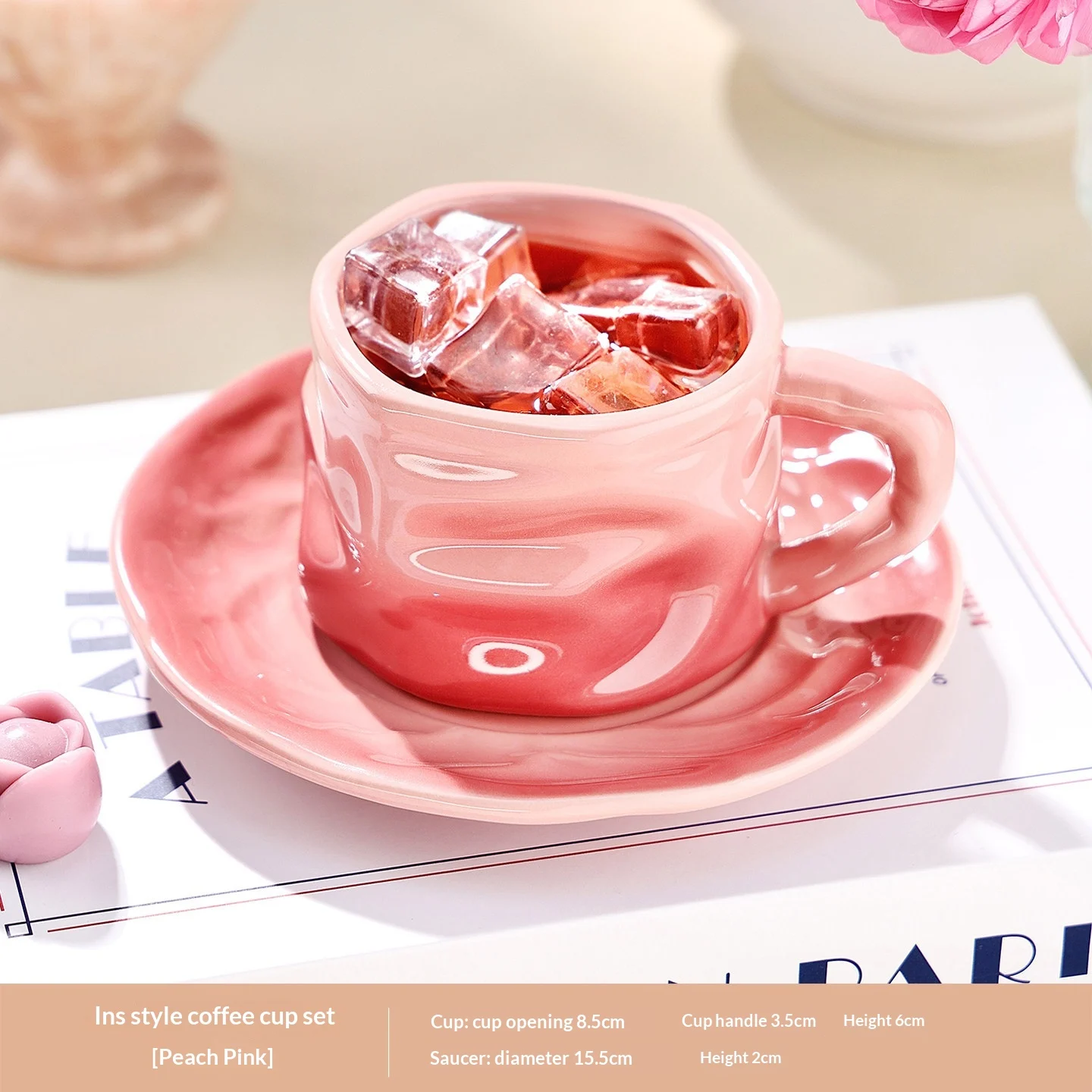 High Appearance Ceramic Tea Cup And Saucer Set — image 7