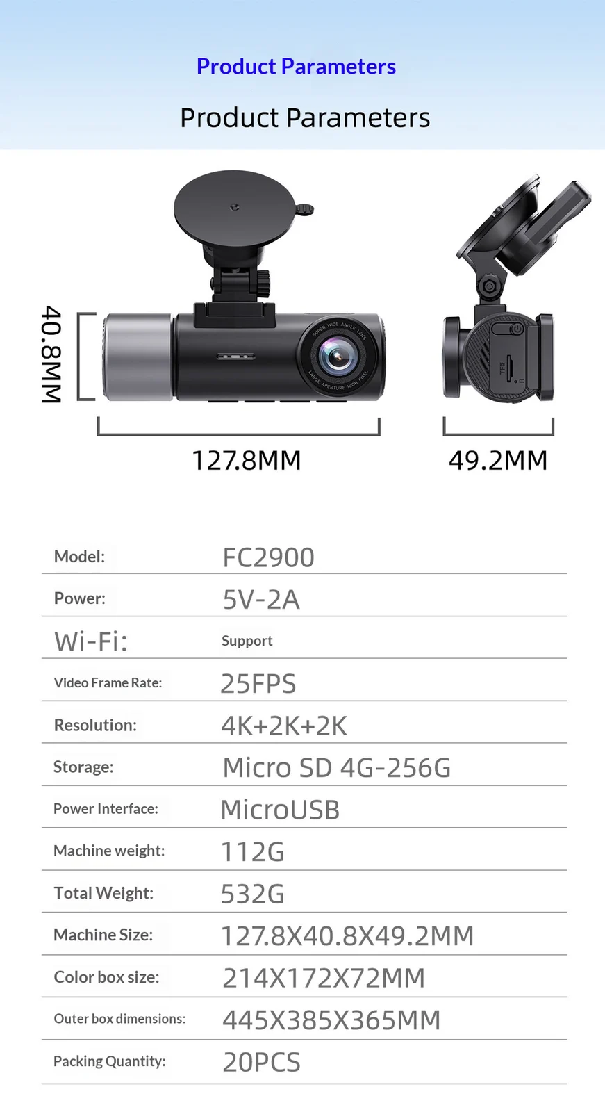 High-definition 3-in-1 4K Dash Camera With Rear And Front Recording Capabilities — image 5