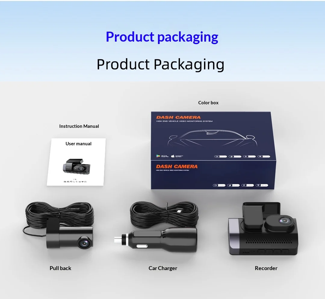 High-definition Car 4K Front And Rear Dual-recording In-vehicle Dashcam — image 3