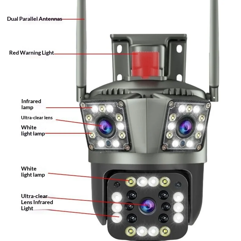 High Definition Night Vision Outdoor 360 Panoramic Wireless Remote Smart Surveillance… — image 2