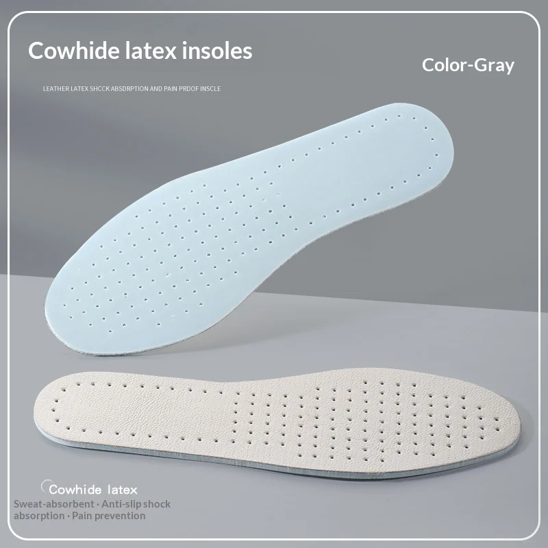 High-elastic Odor-resistant Leather Summer Thin Insoles — image 7
