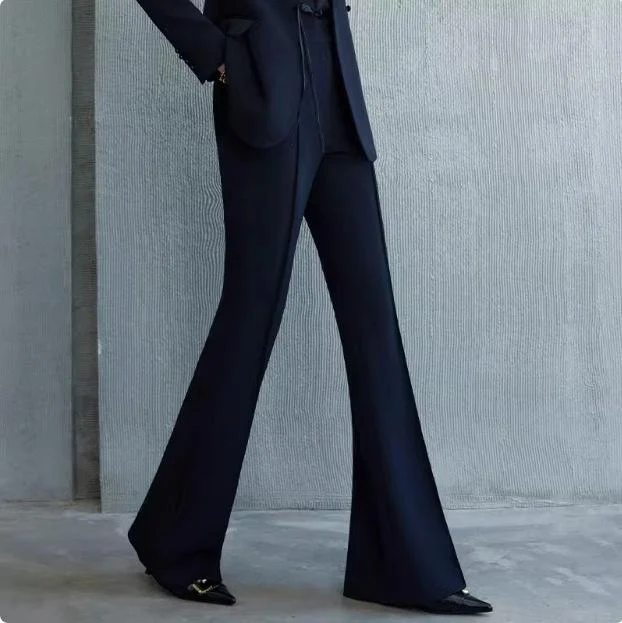 High-end Slightly Flared Pants — image 1