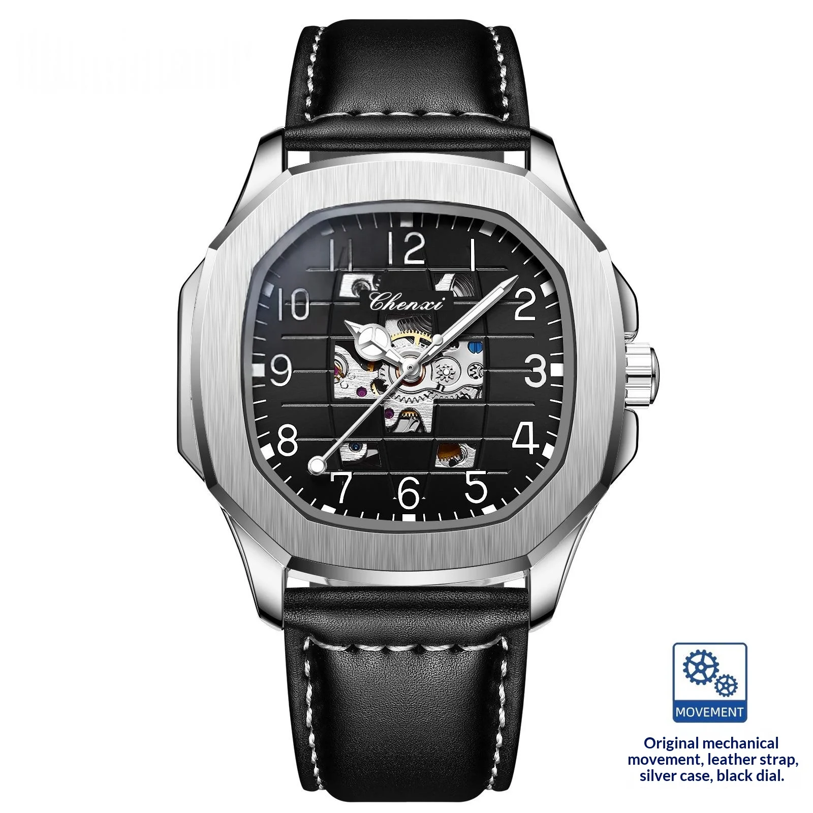 High-end Square Mechanical Mens Watch — variant image