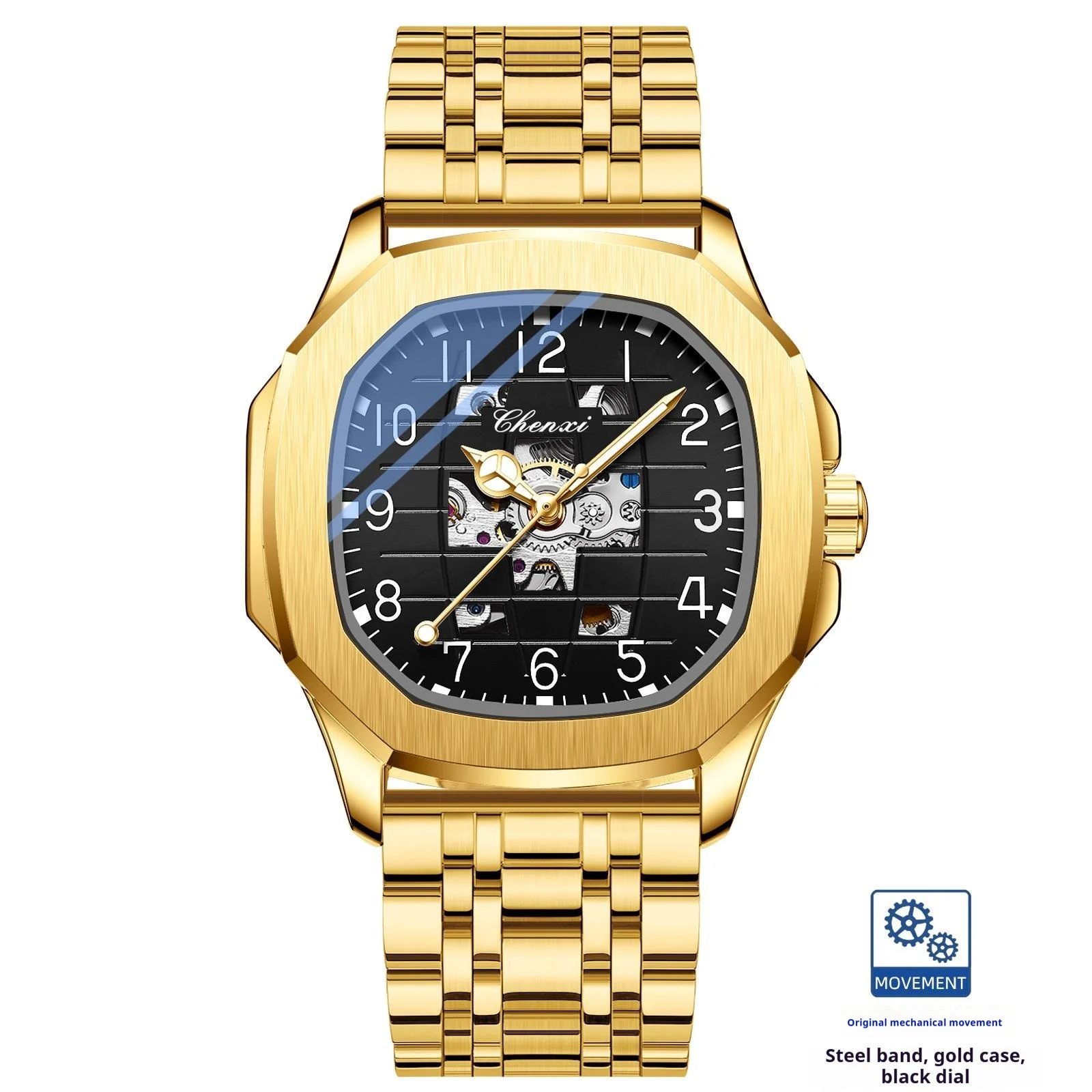 High-end Square Mechanical Mens Watch — image 7