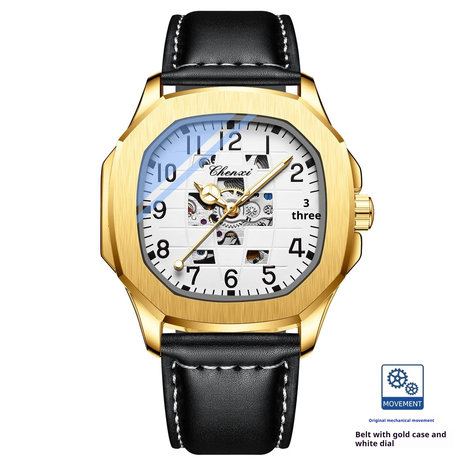 High-end Square Mechanical Mens Watch — image 3
