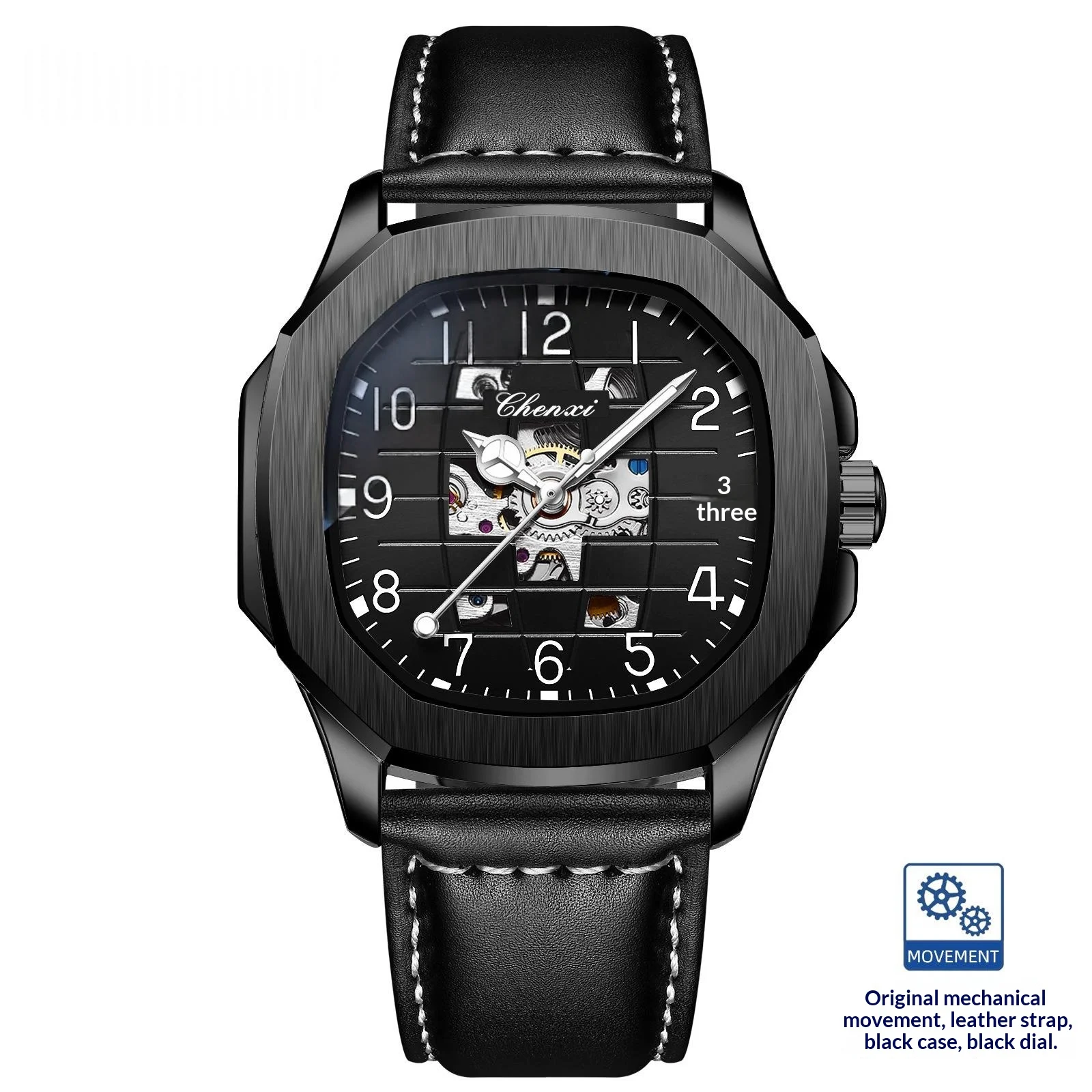 High-end Square Mechanical Mens Watch — image 6