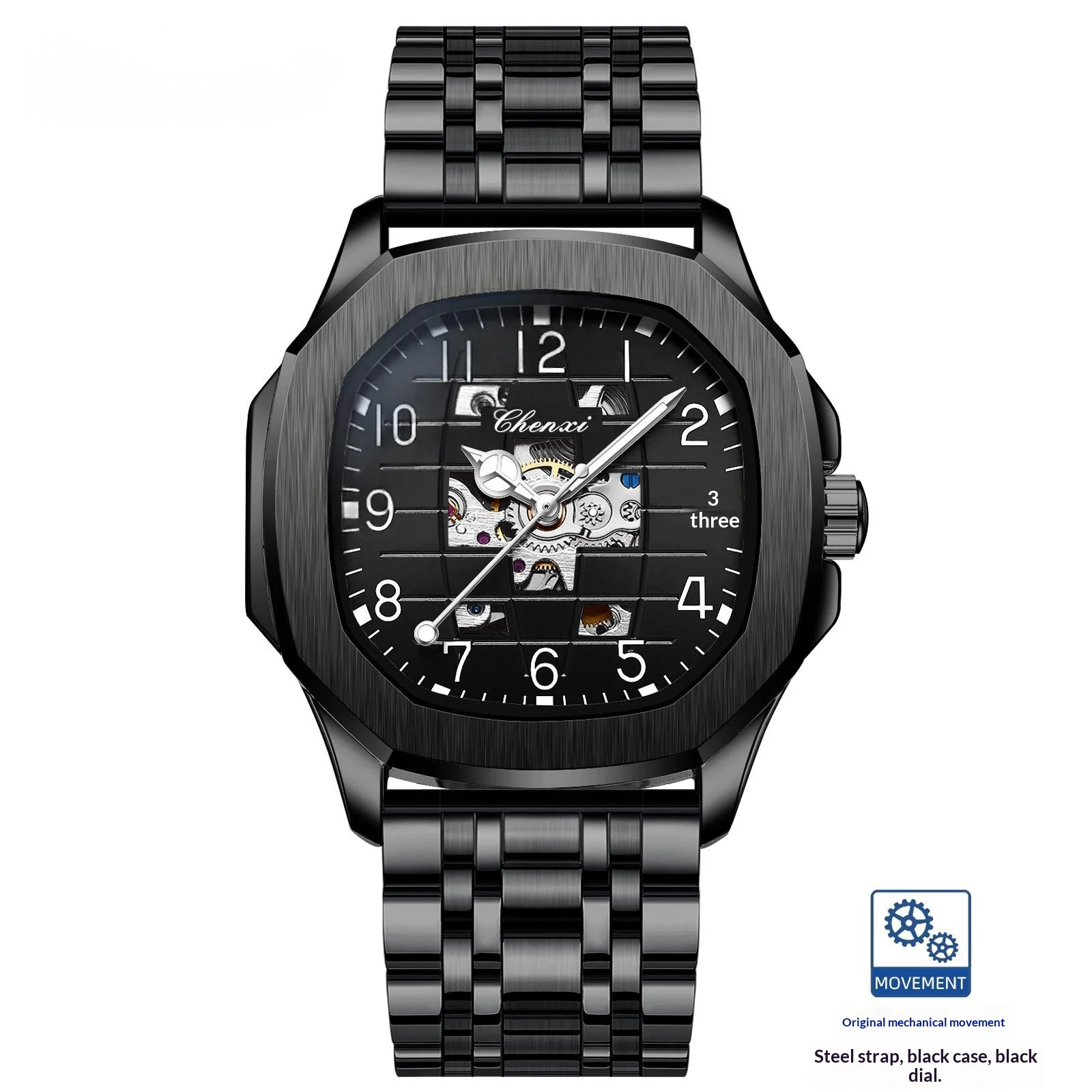 High-end Square Mechanical Mens Watch — image 2