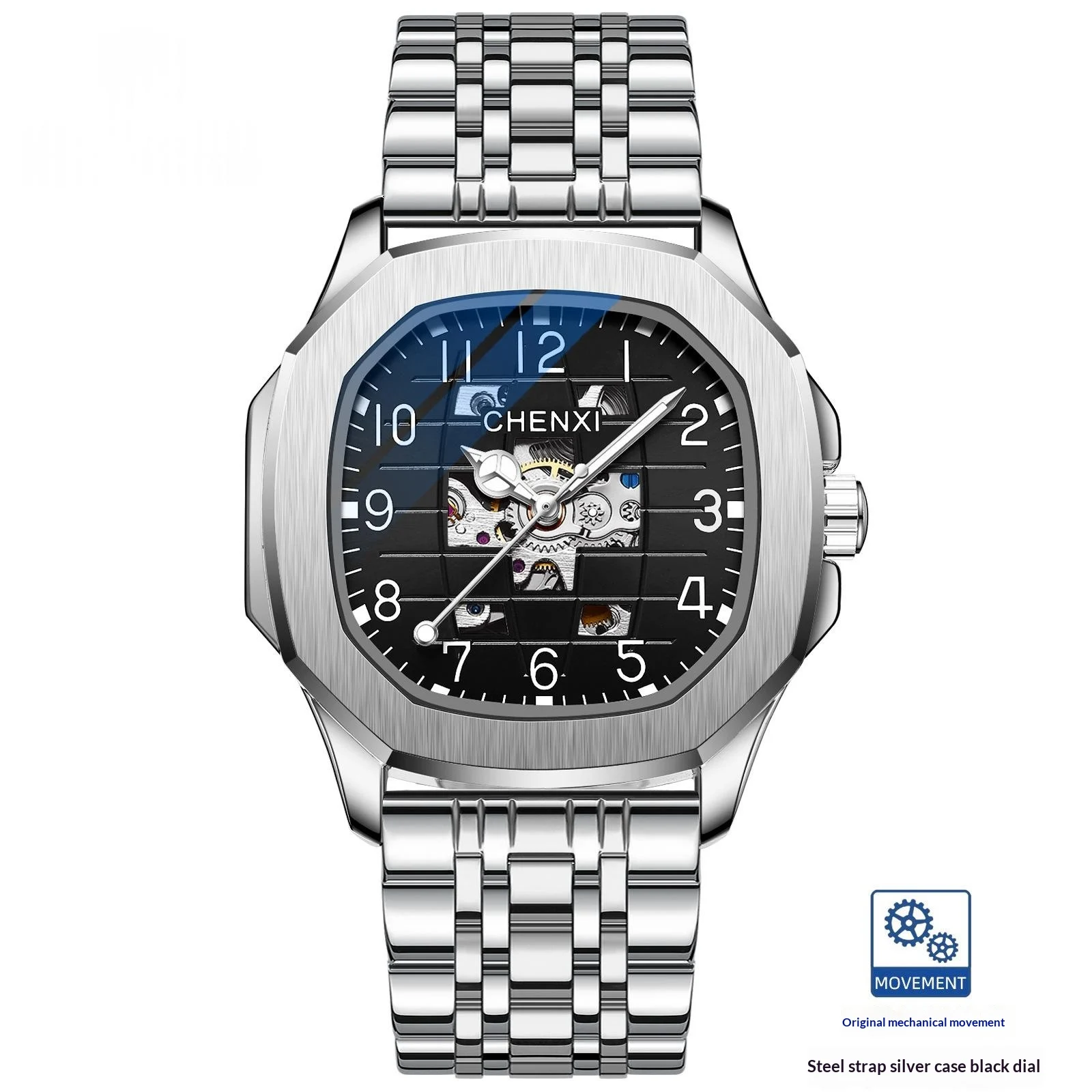 High-end Square Mechanical Mens Watch — variant image