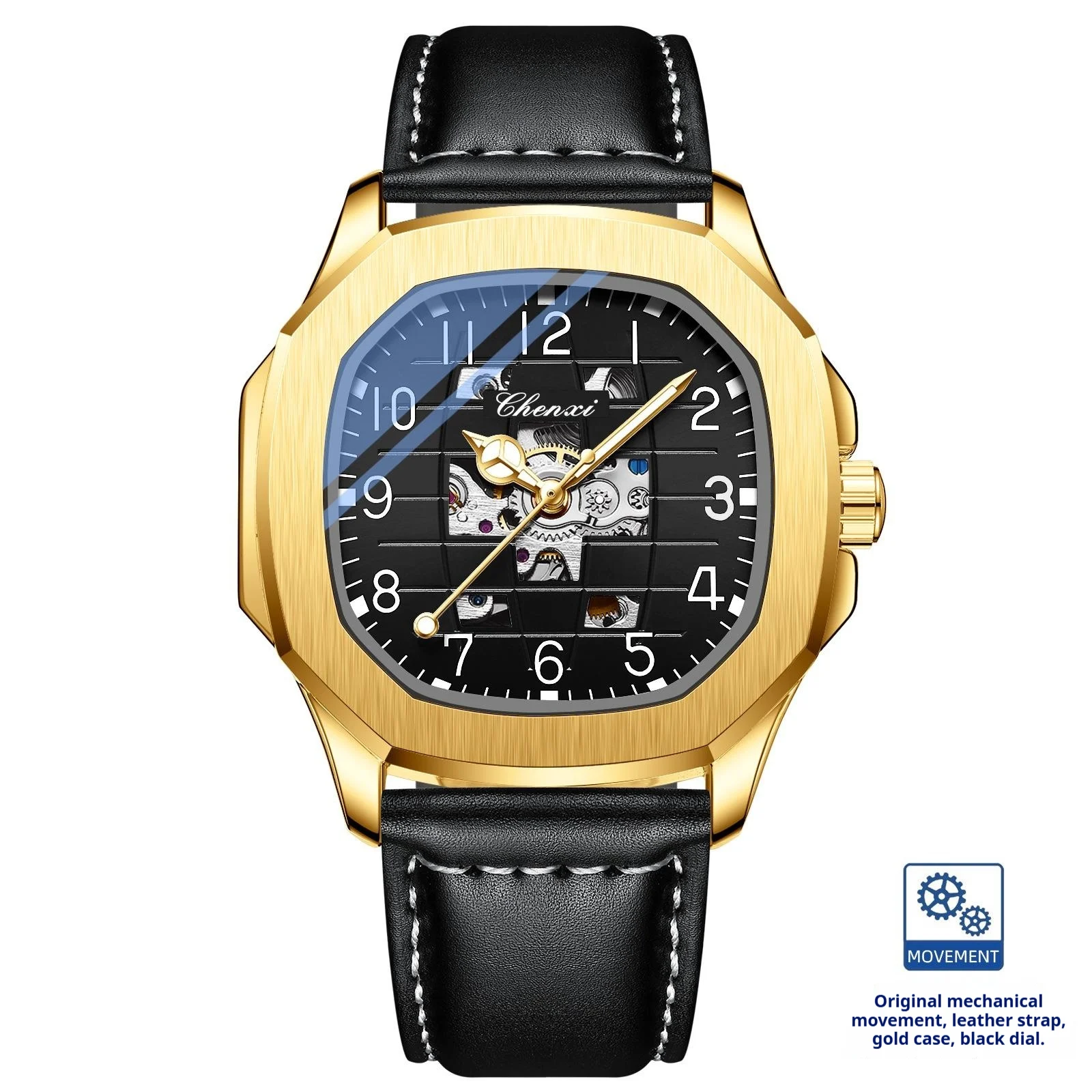 High-end Square Mechanical Mens Watch — image 8