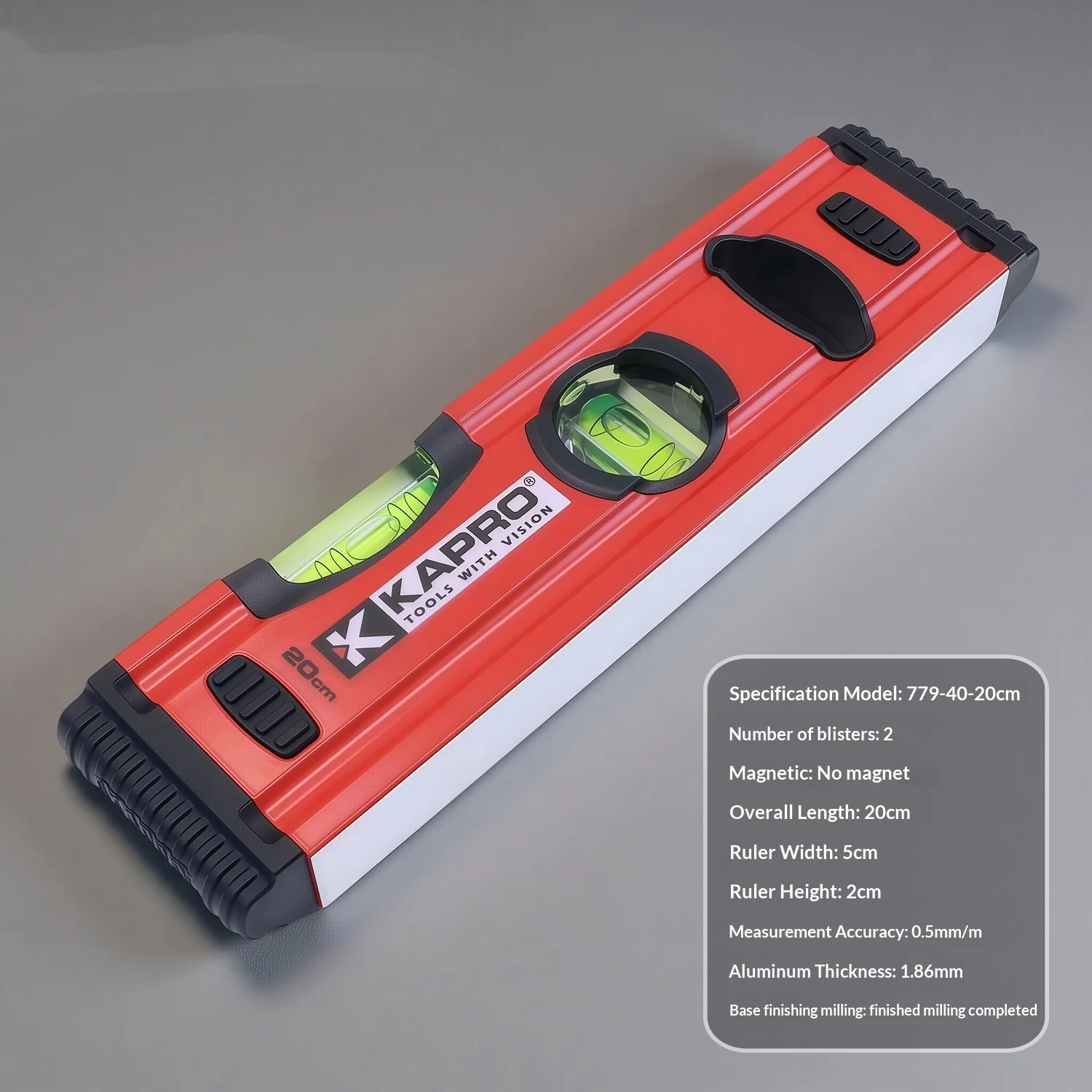 High-precision Thickened Aluminum Alloy Measuring Level Ruler — image 2