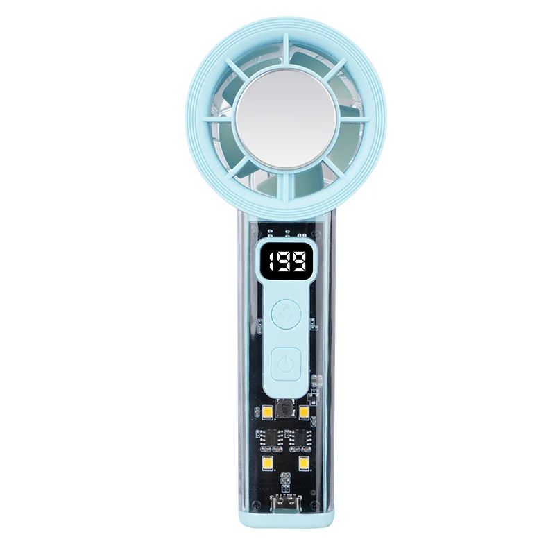 High-speed Handheld Mini Fan With Digital Display Ice-cooling Portable For Outdoor And… — image 2