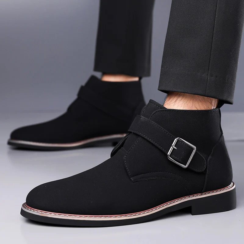 High-top Slip-on Dress Casual Shoes For Fallwinter — image 4