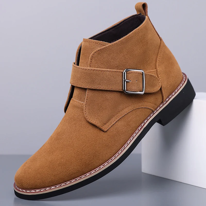 High-top Slip-on Dress Casual Shoes For Fallwinter — image 3