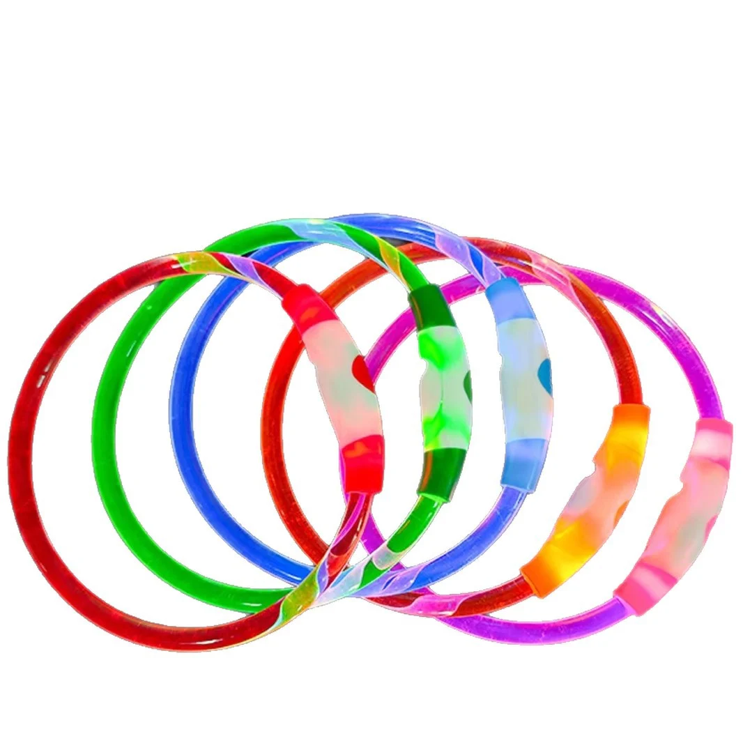 High-transparency Fiber Optic Light-emitting Rechargeable LED Pet Collar — image 6