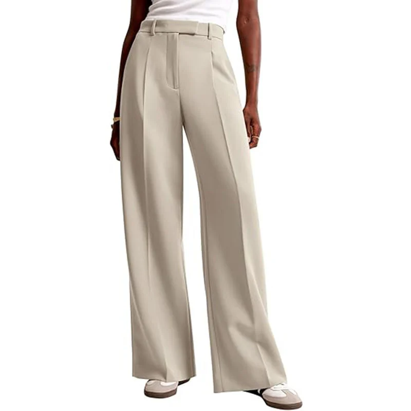 High Waist Drape Solid Color Wide Leg Pants Europe And The United States Loose Casual… — image 8