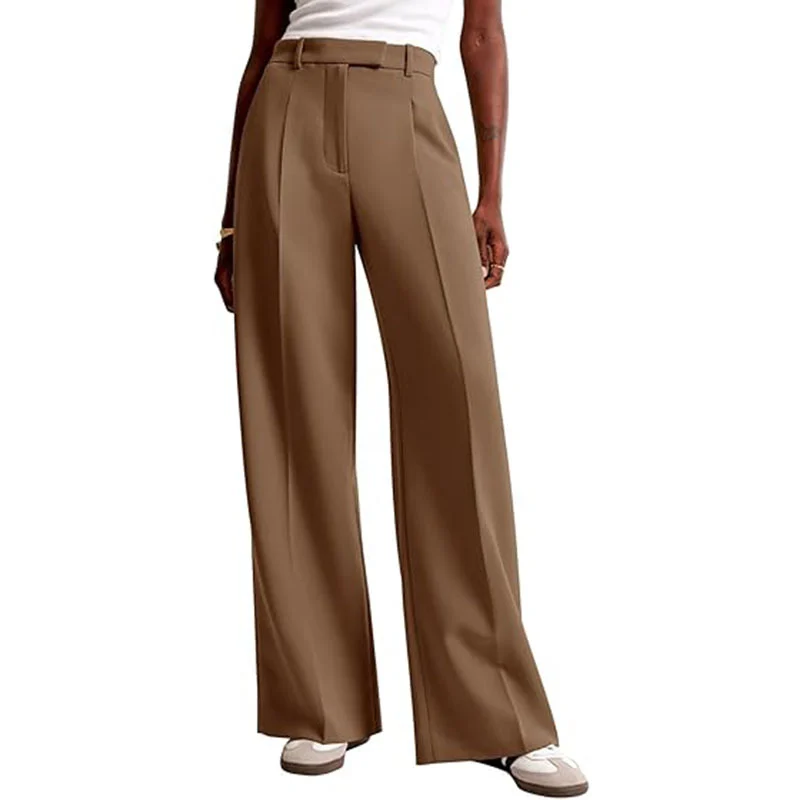 High Waist Drape Solid Color Wide Leg Pants Europe And The United States Loose Casual… — image 5
