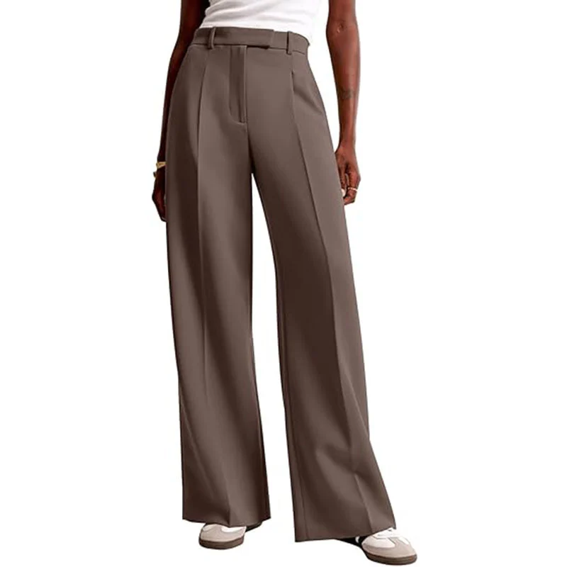 High Waist Drape Solid Color Wide Leg Pants Europe And The United States Loose Casual… — image 6